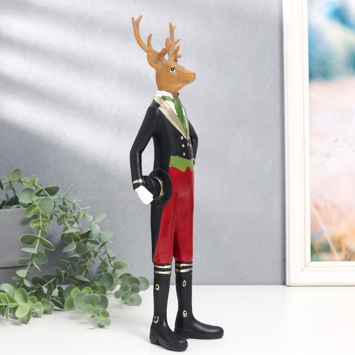 Сувенир полистоун Сувенир полистоун "Олени в комзолах" набор 2 шт 35х13х7 см