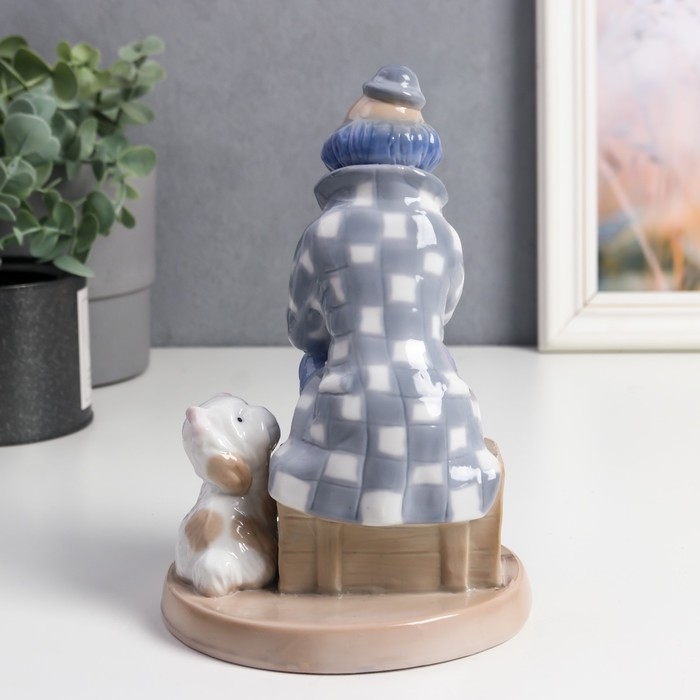 Сувенир керамика Сувенир керамика "Клоун с собакой" цветной 18х12х12 см