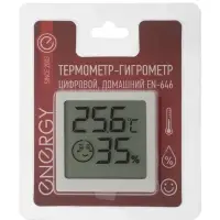 Термометр  Energy EN-646, цифровой, с гигрометром, CR2032 (в комплекте), белый