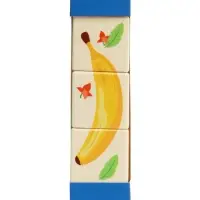 Кубики деревянные на оси «Овощи» , 3 кубика Кубики деревянные на оси «Овощи» , 3 кубика