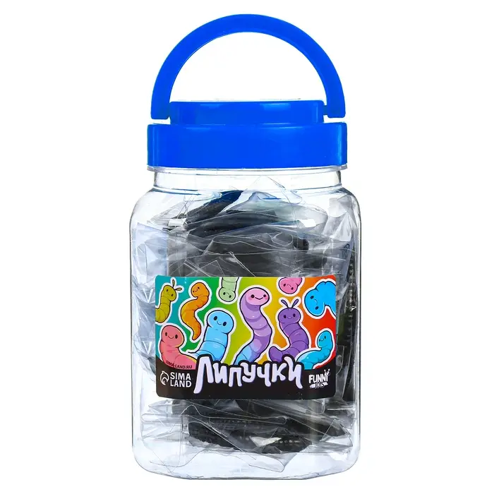 Липучка «Червячки», МИКС, в банке Липучка «Червячки», МИКС, в банке