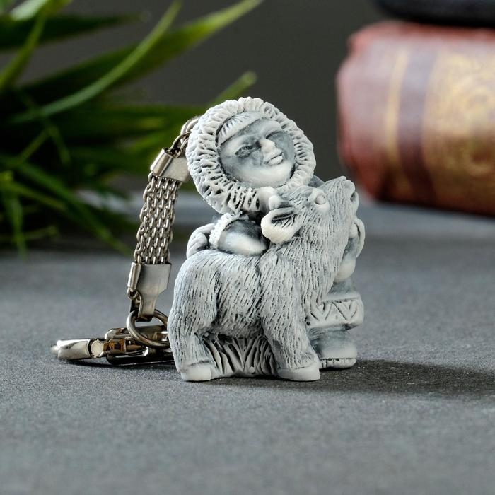 Брелок  Брелок "Девочка с олененком" 4см