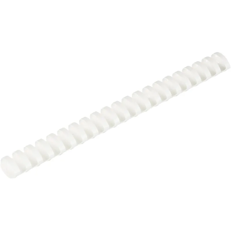 Пружины для переплета пластиковые 21 кольцо, 25 мм, (белые), 50 шт./уп