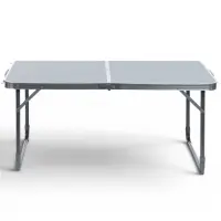 Стол складной ССТ-3, 102&times;50&times;44.5/61 см, металлик
