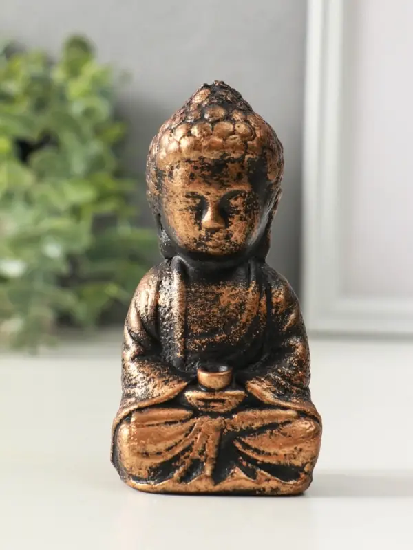 Подставка под благовоний "Будда", размер 11х6 см, цвет винтажная бронза