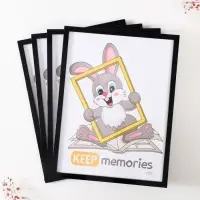 Набор фоторамок для фото 30&times;40 см Keep memories &laquo;Формат&raquo;, 4 шт., чёрный, (пластиковый экран)