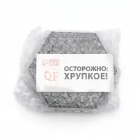 Зеркало настенное &laquo;Соты&raquo;, на клеевой основе, акриловое, 21 шт., 8&times;7 см, чёрное