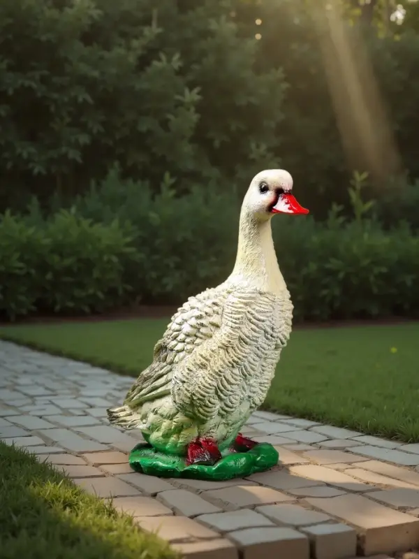 Садовая фигура из гипса &laquo;Московская утка&raquo;, 37&times;17&times;21 см