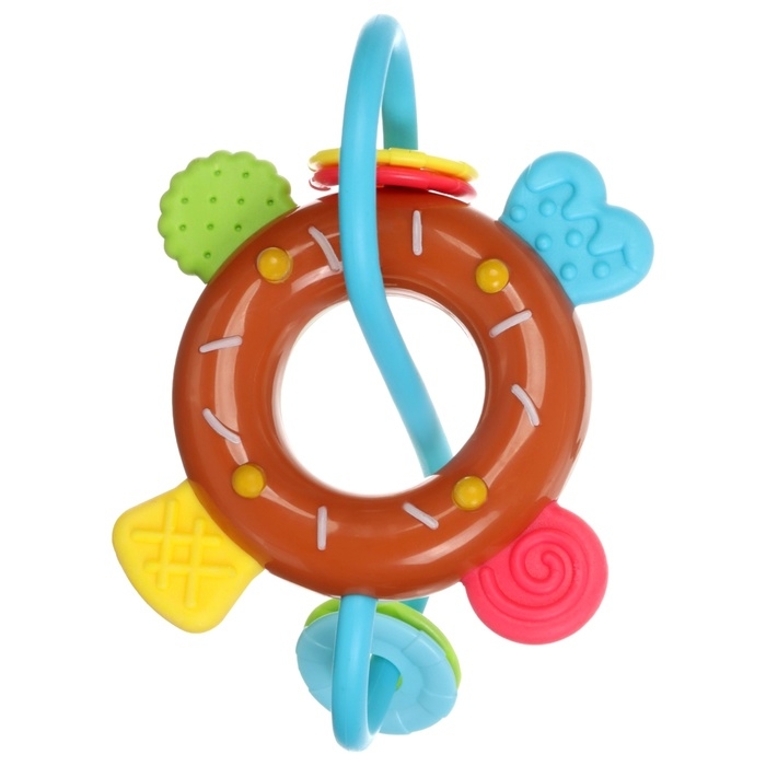 Погремушка «Сладости: Пончик», цвет МИКС, Крошка Я Погремушка «Сладости: Пончик», цвет МИКС, Крошка Я