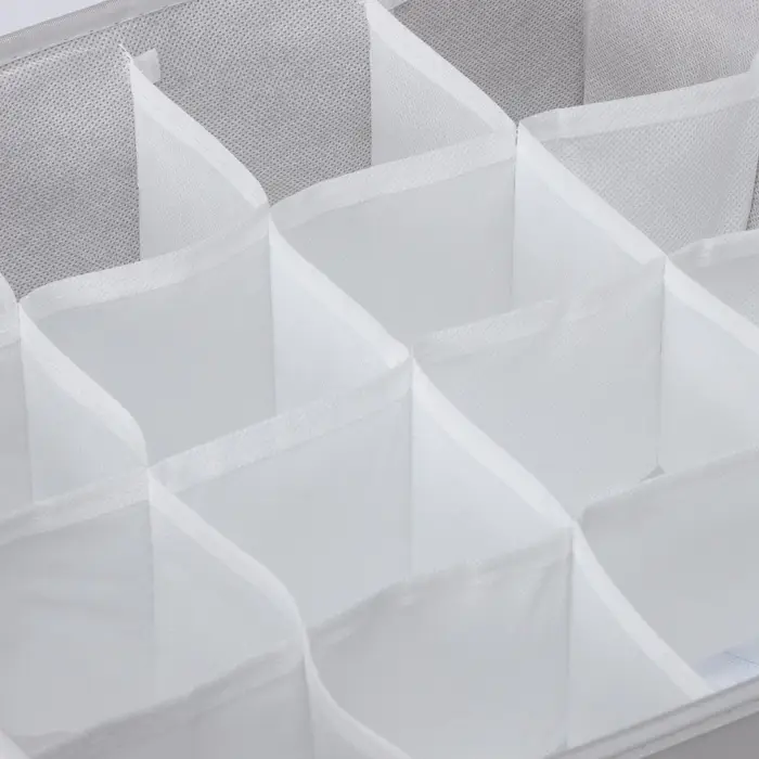 Органайзер для хранения белья LaDо́m, 16 ячеек, 32&times;32&times;12 см, серый