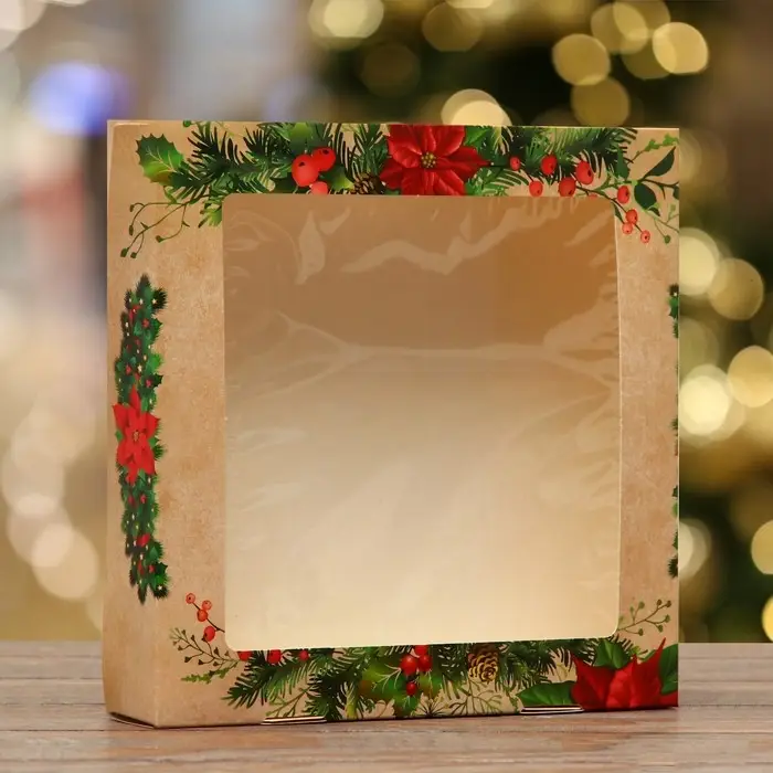 Коробка складная Коробка складная "Микс", 20 х 20 х 4 см