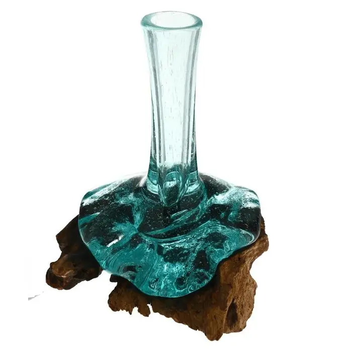 Ваза на дереве «Звезда» 20×17×13 см, стекло