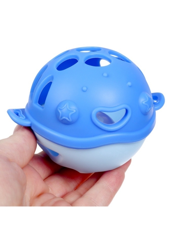 Прорезыватель силиконовый для зубов с погремушкой Крошка Я «Рыбка», в кейсе, синий Прорезыватель силиконовый для зубов с погремушкой Крошка Я «Рыбка», в кейсе, синий