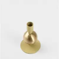 Подсвечник на 1 свечу текстурный &laquo;Олива&raquo;, с 1 сферой, 7.5&times;7.5&times;11.5 см