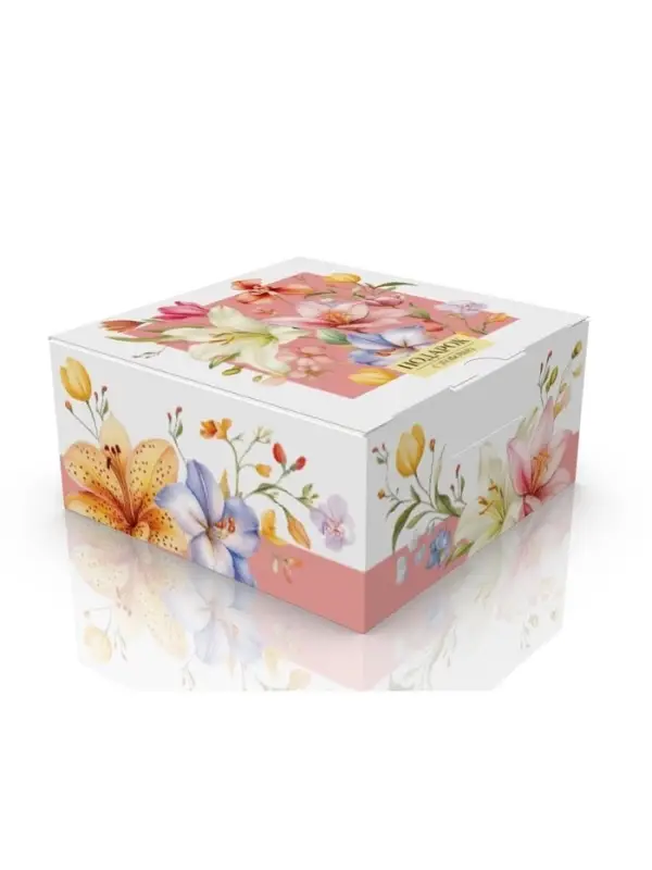 Коробка складная &laquo;Подарок с любовью&raquo;, 15 х 15 х 7 см