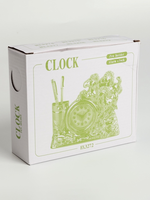 Часы будильник настольные, органайзер для канцелярии, 14 х 18 х 4.5 см, d-5.5 см Часы будильник настольные, органайзер для канцелярии, 14 х 18 х 4.5 см, d-5.5 см