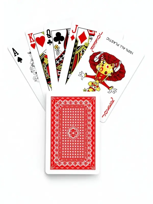 Карты игральные пластиковые Lucky flower, 2 колоды по 54 шт., 8.7&times;5.7 см