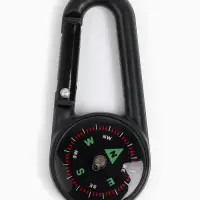 Компас Maclay 2603, с карабином, d=3 см, МИКС