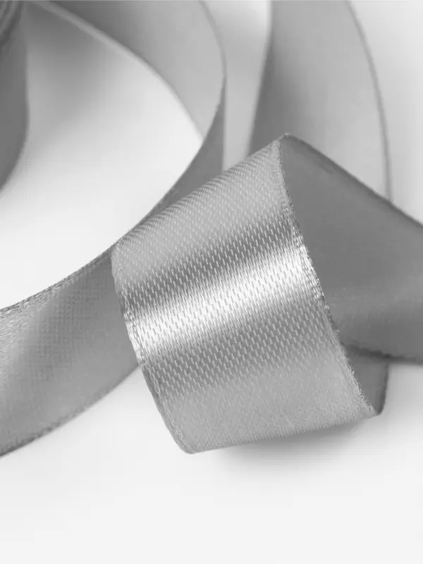 Лента атласная, 20 мм, 23&plusmn;1 м, серая №59