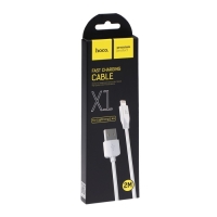 Кабель Hoco X1, Lightning - USB, 2.4 А, 2 м, белый