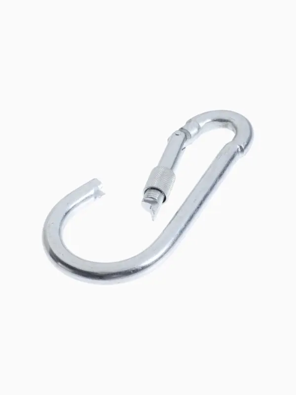 Карабин монтажный с фиксатором ТУНДРА, DIN5299D, 13&times;160 мм, 2 шт.