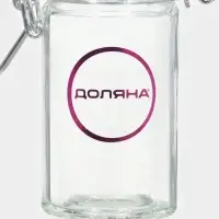 Банка для сыпучих Доляна &laquo;Оптима&raquo;, 80 мл, 4.3&times;8.5 см, с бугельным замком, стекло