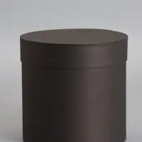 Шляпная коробка черная, 18 х 18 см