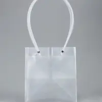 Пакет подарочный с квадратным дном, прозрачный, 16&times;15&times;17 см