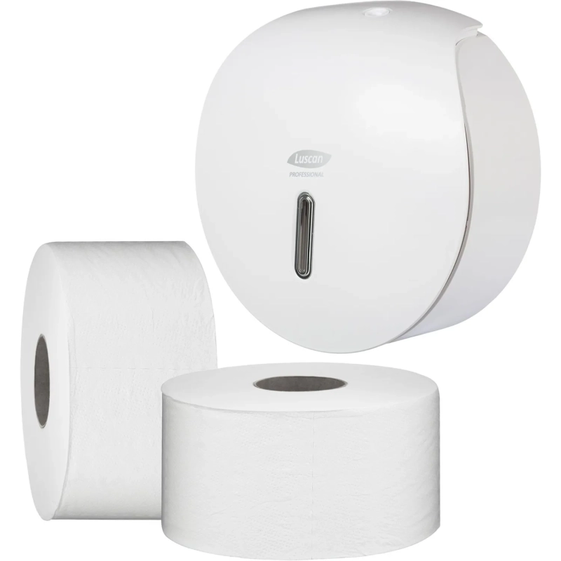 Бумага туалетная д/дисп Luscan Professional 2сл белая цел 170м 12рул/уп
