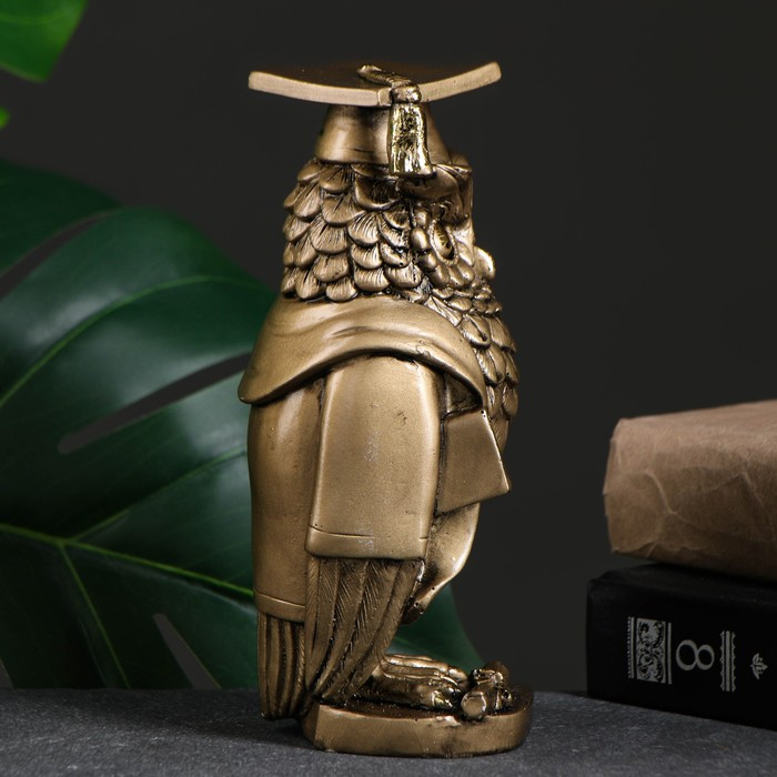 Фигура Фигура "Магистр Филин" золото 8х8х19см