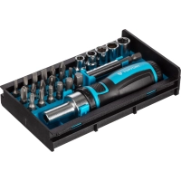 Отвертка с набором бит, 25 предметов Topfort (569225)