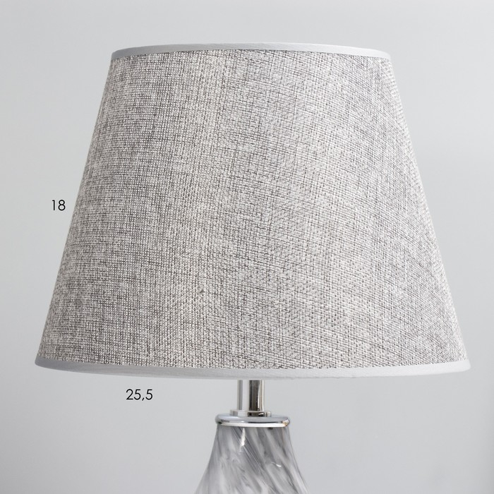 Настольная лампа Настольная лампа "Фьюжн" E14 40Вт серый 25х25х39 см RISALUX