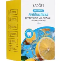 Ополаскиватель для полости рта антибактериальный SADOER, лимон, 10 шт. по 13 мл