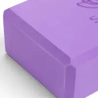 Блок для йоги 23&times;15&times;7.5 см, вес 120 г, фиолетовый