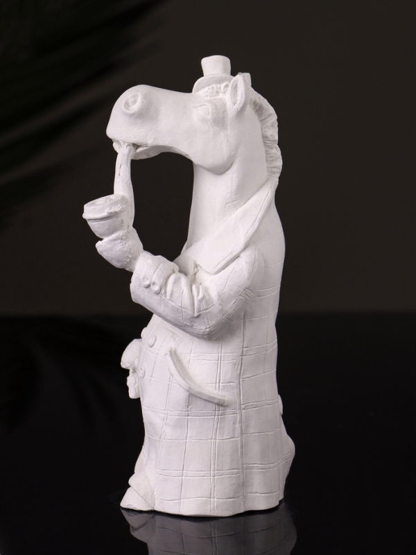 Статуэтка Статуэтка "Конь в пальто" 11х5 см, натуральный