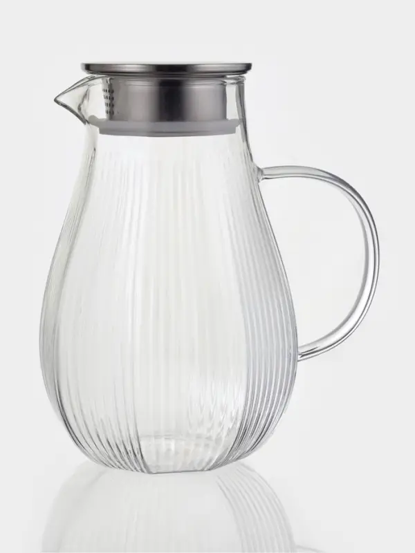 Кувшин &laquo;Грани&raquo;, 1.7 л, 13&times;18.5&times;21.5 см, стекло, прозрачный
