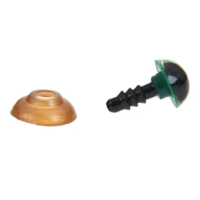 Глаза винтовые с заглушками, полупрозрачные, набор 4 шт., зелёные, размер 1 шт.: 0.8×0.8 см Глаза винтовые с заглушками, полупрозрачные, набор 4 шт., зелёные, размер 1 шт.: 0.8×0.8 см