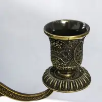 Металлический подсвечник на 5 свечей &laquo;Канделябр. Раджа&raquo;, бронза, 22.5&times;23&times;23 см