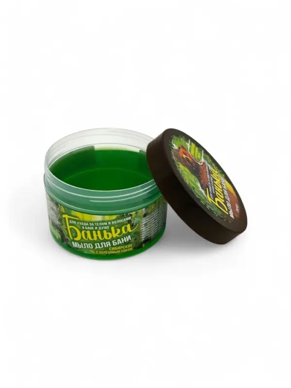Мыло для бани густое «Банька» сибирское с березовым соком, 250 мл Мыло для бани густое «Банька» сибирское с березовым соком, 250 мл