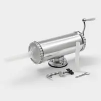 Шприц колбасный, 2.5 кг, 34&times;12&times;15 см, 2 насадки, нержавеющая сталь