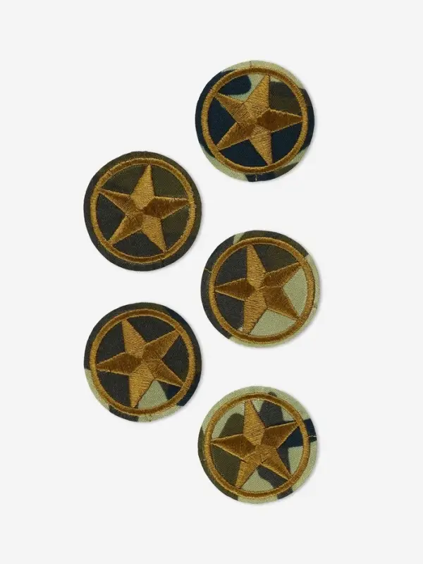 Термоаппликация «Звезда», d=4 см, разноцветная Термоаппликация «Звезда», d=4 см, разноцветная