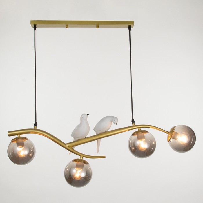 Люстра Люстра "Птички" E27 40Вт золото 80х25х100 см
