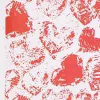 Бумага упаковочная &laquo;Сердечки&raquo;, глянец, 100&times;70 см, 1 шт.