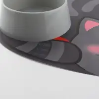 Набор коврик под миску "Вку-у-усно!" + 2 миски пластиковые серые Набор коврик под миску "Вку-у-усно!" + 2 миски пластиковые серые