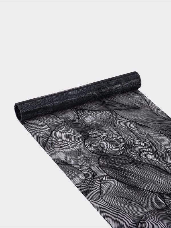 Дорожка на стол Доляна «Матера», 150×38 см, чёрная Дорожка на стол Доляна «Матера», 150×38 см, чёрная