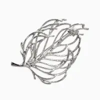 Брошь "Лист" веточка, цвет серебро Брошь "Лист" веточка, цвет серебро