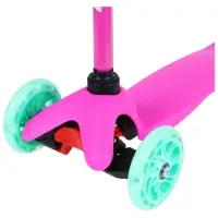 Самокат GRAFFITI, колёса световые PU 110/75 мм, ABEC 7, розовый