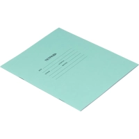 Тетрадь в зеленом офсете  12л, линия  уп. по 20 шт./запайка,100% белизна