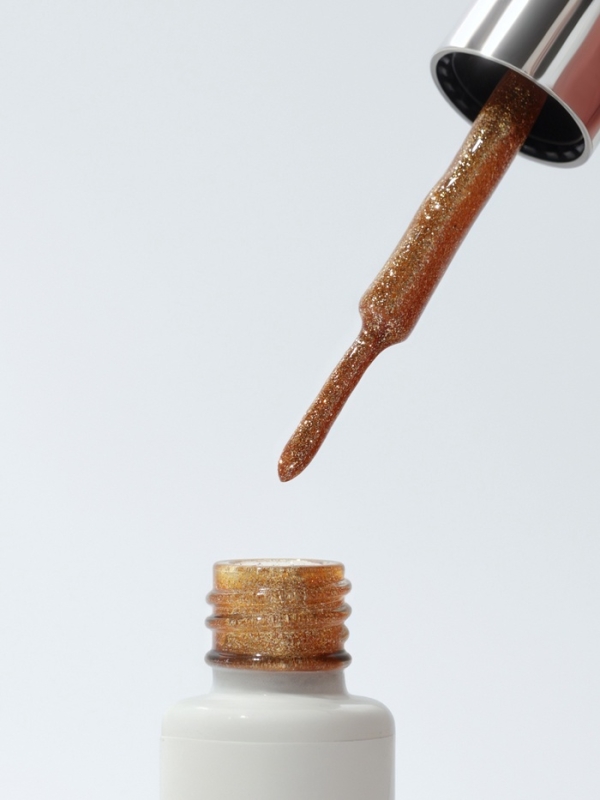 Гель для дизайна LED/UV 8мл золот накл QF Гель для дизайна LED/UV 8мл золот накл QF