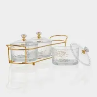 Набор конфетниц &laquo;Богема&raquo;, на подставке 33&times;9.5&times;8.5, 3 шт., стекло